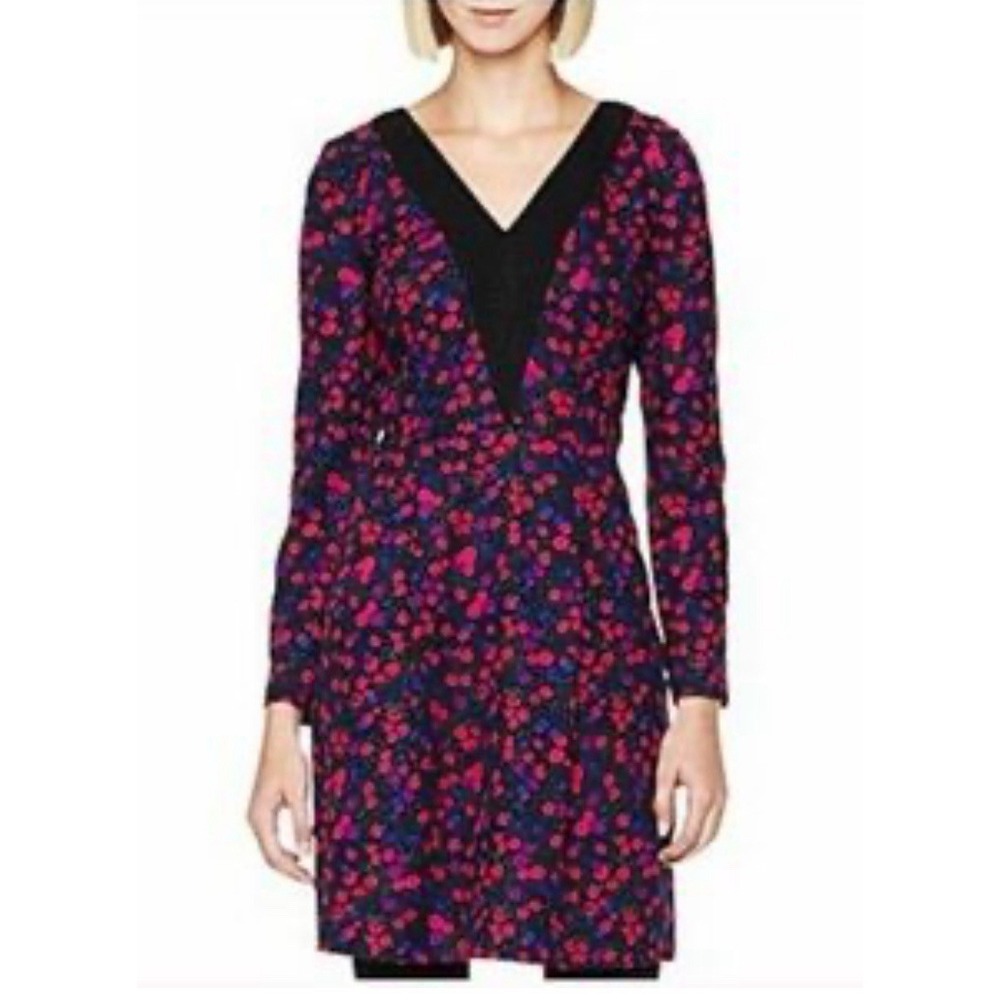 I Love Ronson Women's Dress Sz 2  Floral Ruffle Boho Party Career Wedding